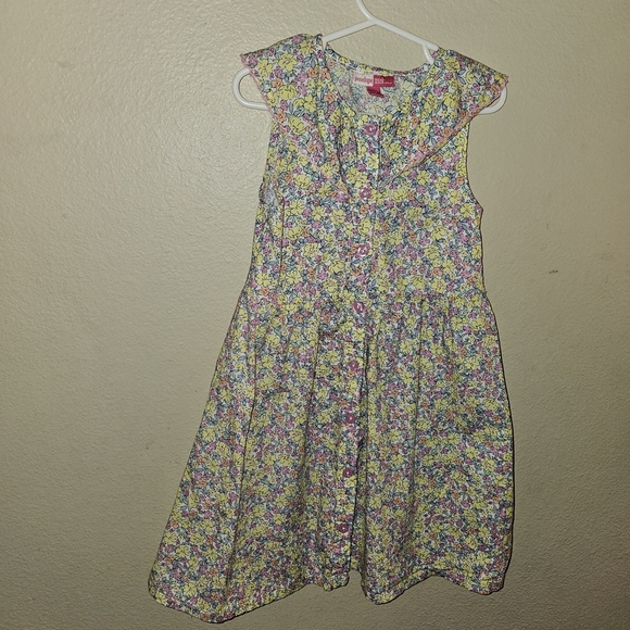 Penelope Mack Pink and Yellow Ruffled Tiered Sundress - Picture 9 of 9